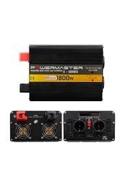 Powermaster 12 V Volt 1800 W Watt Modifiye Sinus İnverter İnvertör 12-220 V Çevirici Dönüştürücü Dijital Ekranlı