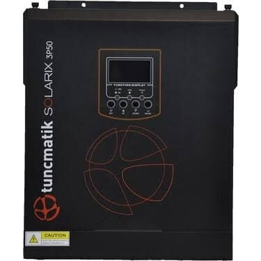 Tunçmatik Solarix 3 kW 50A PWM 24 V Volt 3000 W Watt Akıllı İnverter 220 V Çevirici İnvertör
