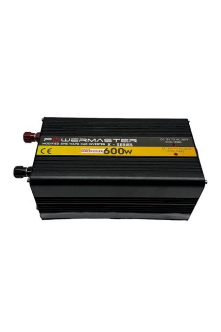 Powermaster 12 V Volt 600 W Watt Modifiye Sinus Solar İnverter 220V Çevirici İnvertör Dönüştürücü