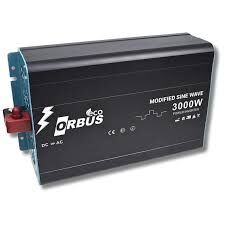 Orbus 12 V Volt 3000 W Watt 3 kW Modifiye Sınus İnverter DC-AC Çevirici İnvertör
