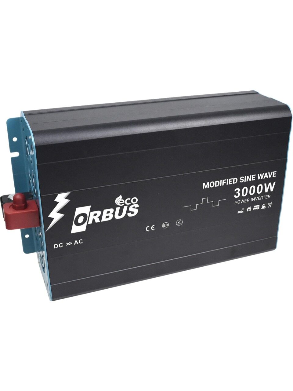 Orbus 12 V Volt 3000 W Watt 3 kW Modifiye Sınus İnverter DC-AC Çevirici İnvertör