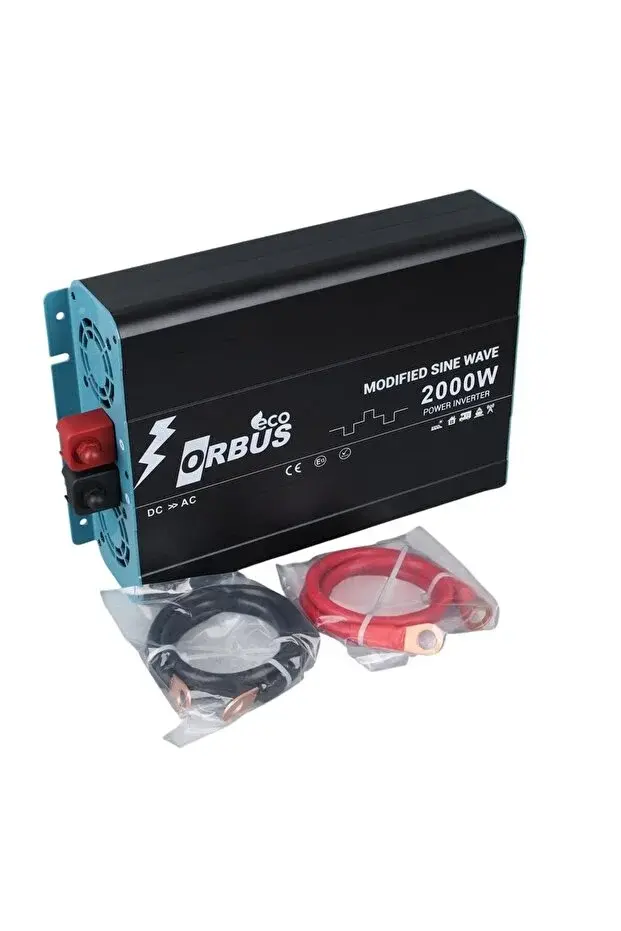 Orbus 12 V Volt 2000 W Watt 2 kW Modifiye Sinüs İnverter İnvertör Çevirici