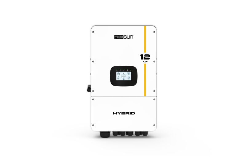 Mexxsun 12 kW 12000 W Watt Hibrit Hybrid Monofaz LV Voltaj İnverter İnvertör