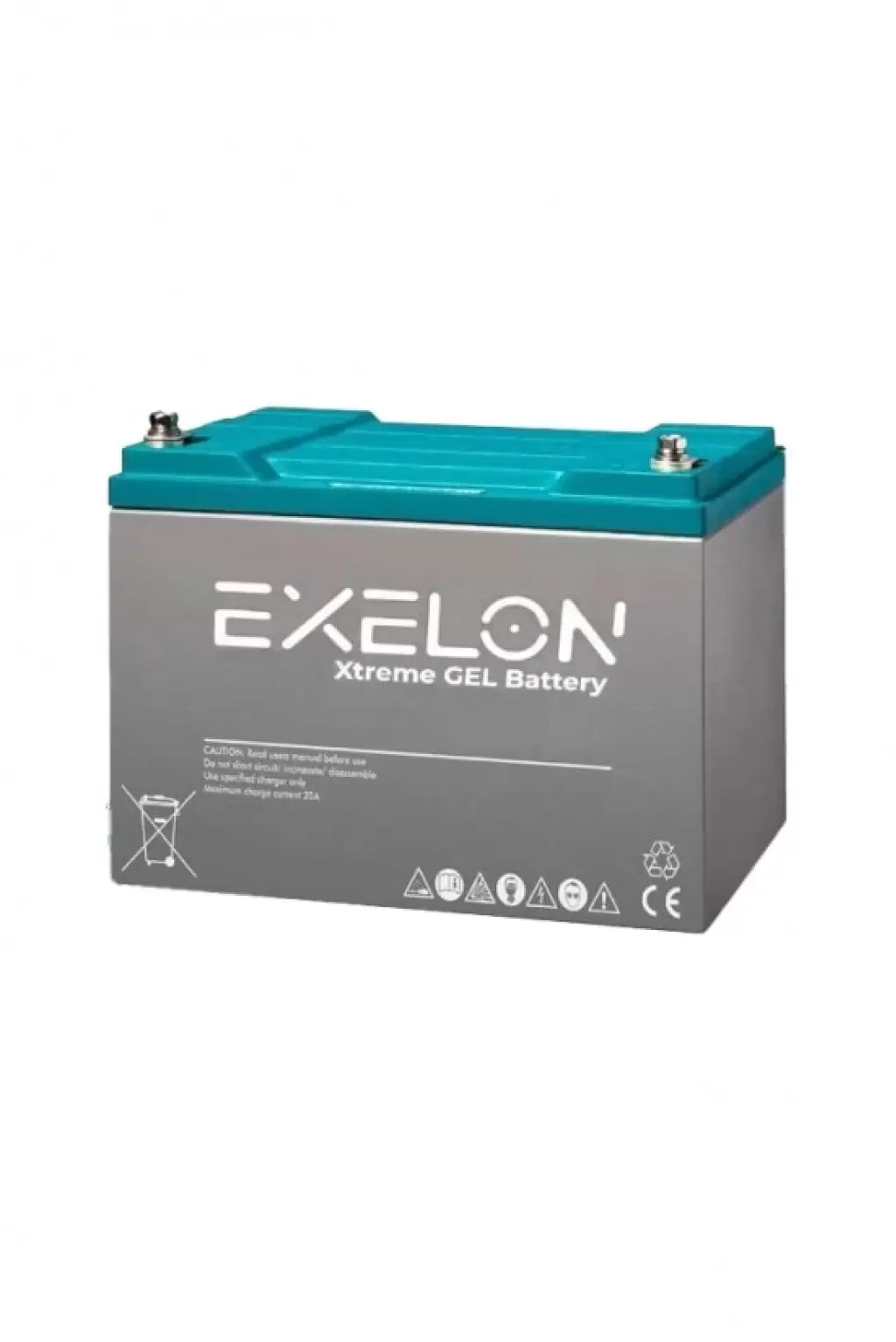 Exelon 12 V Volt 100 Ah Amper Jel Akü Batarya Deep Cycle Derin Döngü Solar Akü