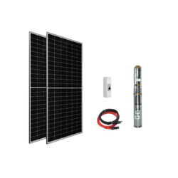 72 V Volt 1.5 HP 1.1 kW 1100 W Watt Dc Kademeli Dalgıç Solar Pompa 1100 Watt Güneş Paneli Solar Sulama Paket Sistem