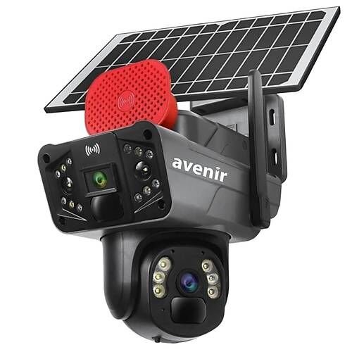 AVENİR AV-S427H AOV Sürekli Kayıt 6MP 4g Sim Kartlı Güneş Enerjili Kamera