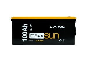Mexxsun 25.6 V Volt 100 Ah Amper 2560 Wh Lityum Akü (LiFePo4)