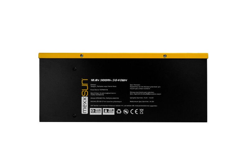 Mexxsun 12.8 V Volt 300 Ah Amper 3840 Wh Lityum Akü (LiFePo4)
