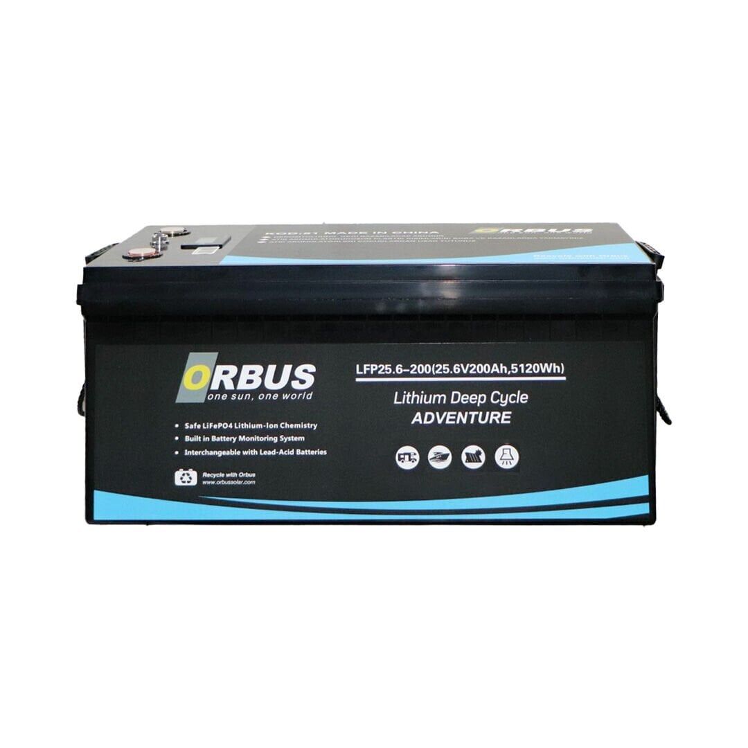 Orbus 25.6 V Volt 100 Ah Amper 2560Wh LiFePo4 Lityum Akü