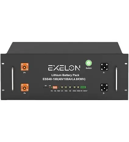Exelon 48 V 100 Ah Lityum Akü Rack Tipi