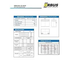 Orbus 12 Volt 100 Amper Nano Karbon Solar Jel Akü