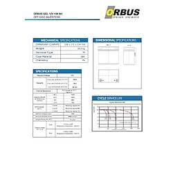 Orbus 12 V Volt 100 A Amper Nano Karbon Solar Jel Akü