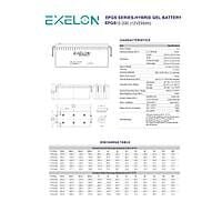 Exelon 12 V Volt 200 Ah Amper Jel Akü Batarya Deep Cycle Derin Döngü Solar Akü