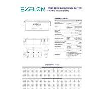 Exelon 12 V Volt 200 Ah Amper Jel Akü Batarya Deep Cycle Derin Döngü Solar Akü