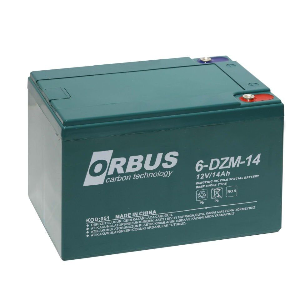 Orbus 12 Volt 14 Amper Elektrikli Bisiklet Aküsü