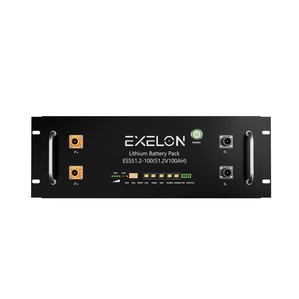 Exelon 51.2V 100 Ah Lityum Akü Rack Tipi