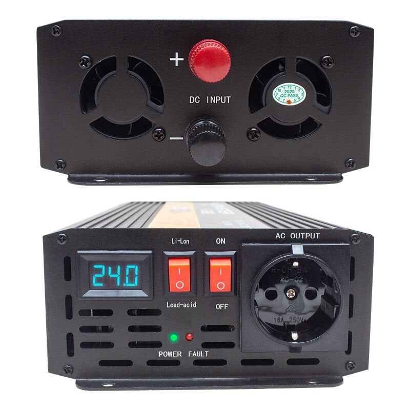 Powermaster 24 V Volt 1500 W Watt Modifiye Sinüs Dijital Ekranlı İnverter