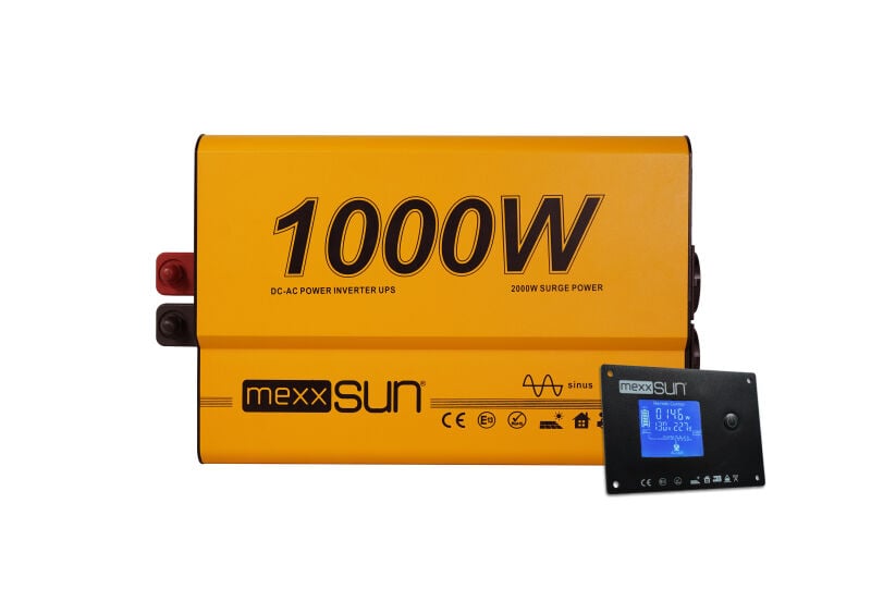 Mexxsun 12 V Volt 1000 W Watt UPS (Ramote Ekran) Tam Sinüs İnverter