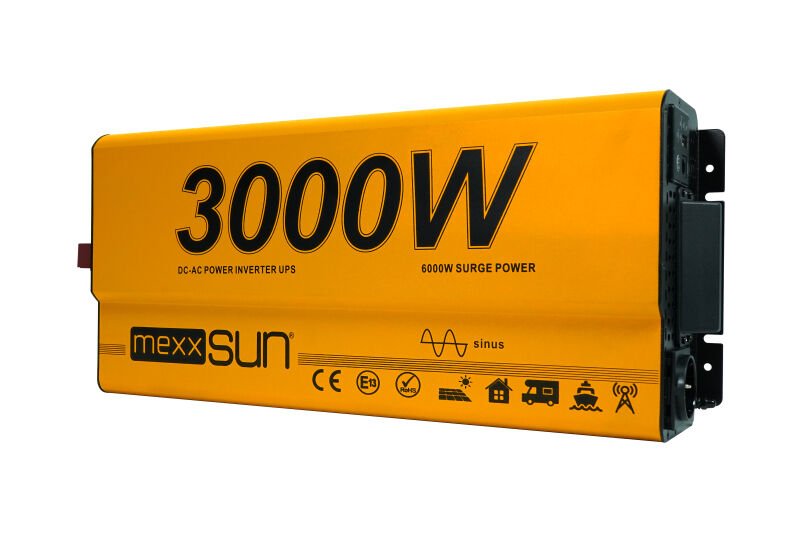 Mexxsun 12 V Volt 3000 W Watt UPS (Ramote Ekran) Tam Sinüs İnverter