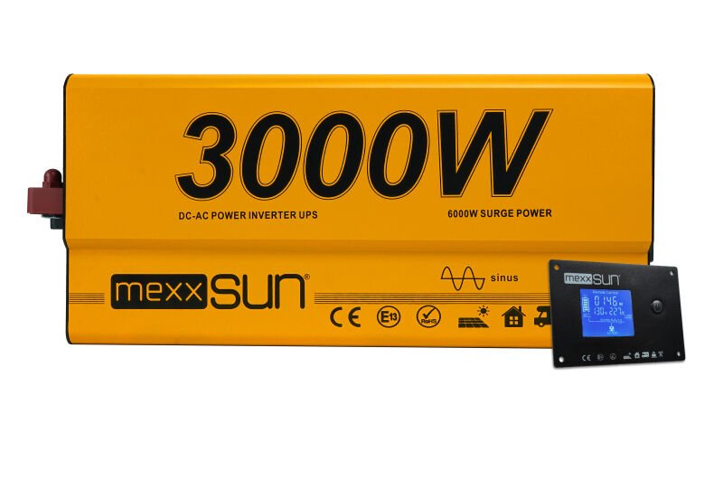 Mexxsun 12 V Volt 3000 W Watt UPS (Ramote Ekran) Tam Sinüs İnverter