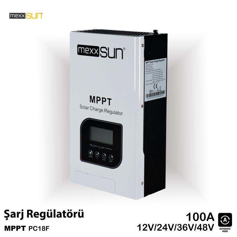 Mexxsun 100 A Amper 12/24/48 V Volt MPPT Şarj Kontrol Cihazı