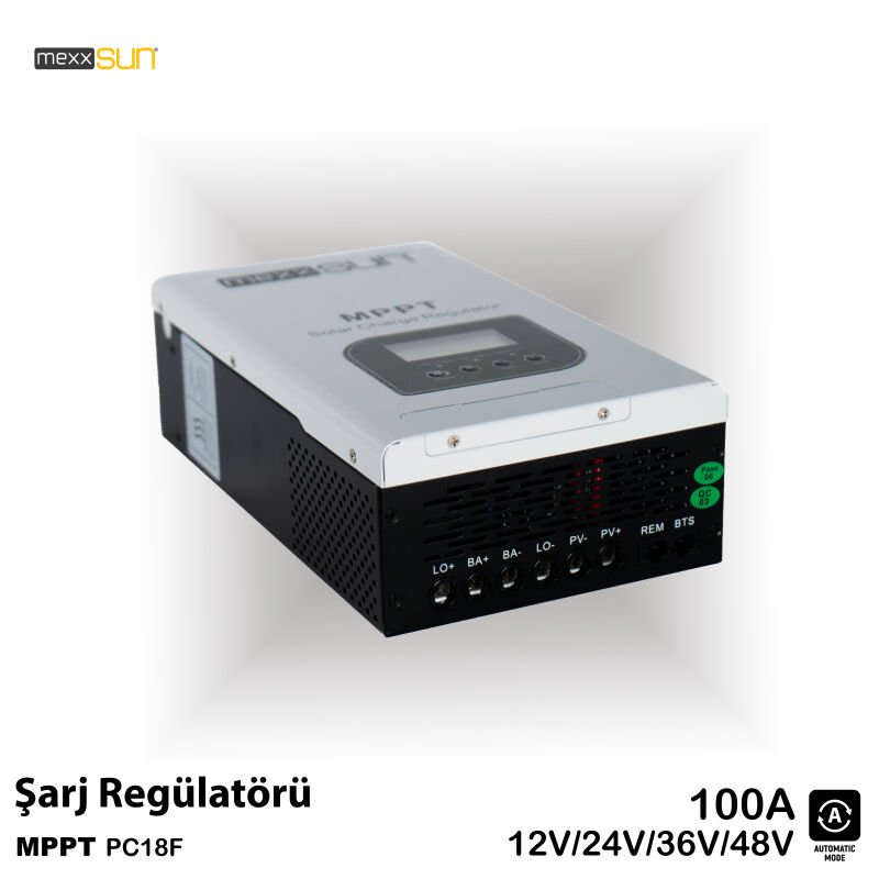 Mexxsun 100 A Amper 12/24/48 V Volt MPPT Şarj Kontrol Cihazı