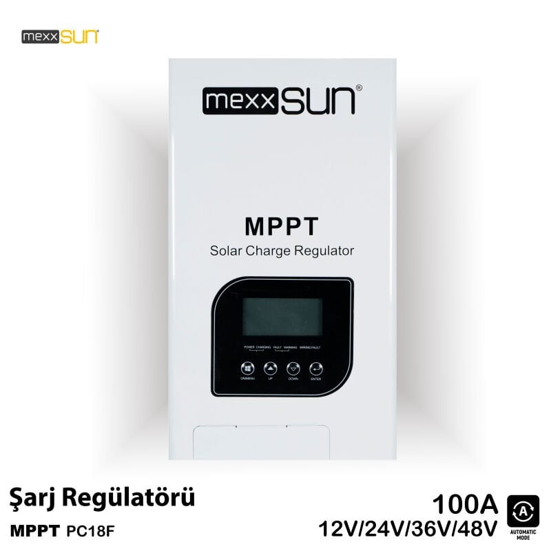 Mexxsun 100 A Amper 12/24/48 V Volt MPPT Şarj Kontrol Cihazı