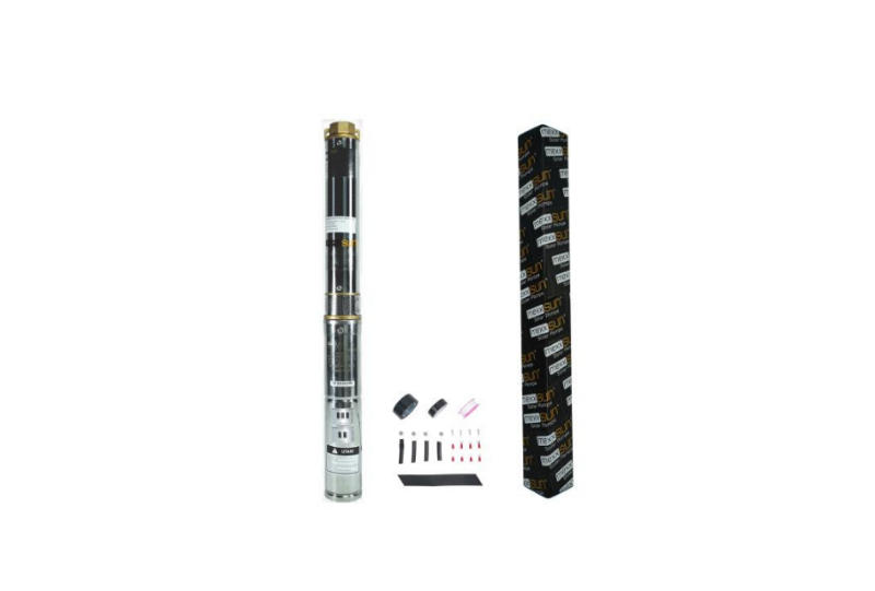 Entech Enerji 48 V Volt 0.8 HP 0.6 kW 600 W Watt Dc Kademeli Dalgıç Solar Pompa 1100 Watt Güneş Paneli Solar Sulama Paket Sistem