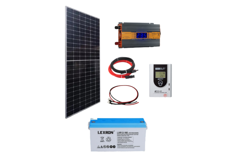 Bağ Bahçe Karavan için Jel Akülü Hazır Paket Solar Güneş Enerji Sistemi