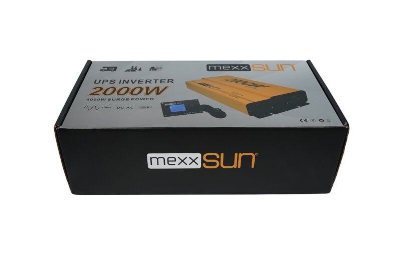 Mexxsun 12 V Volt 2000 W Watt Tam Sinüs UPS İnverter (Remote Ekran)
