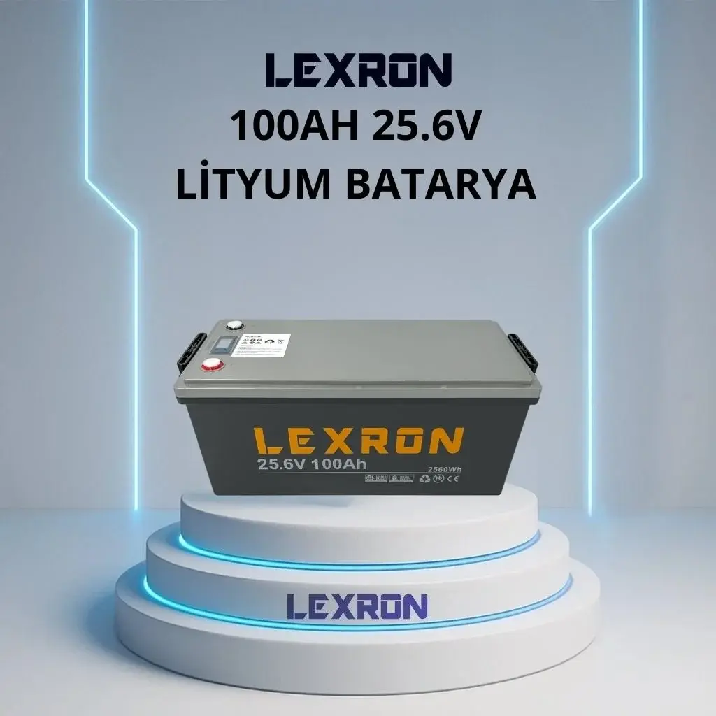 Lexron 25.6 Volt 100 Amper Lityum Batarya