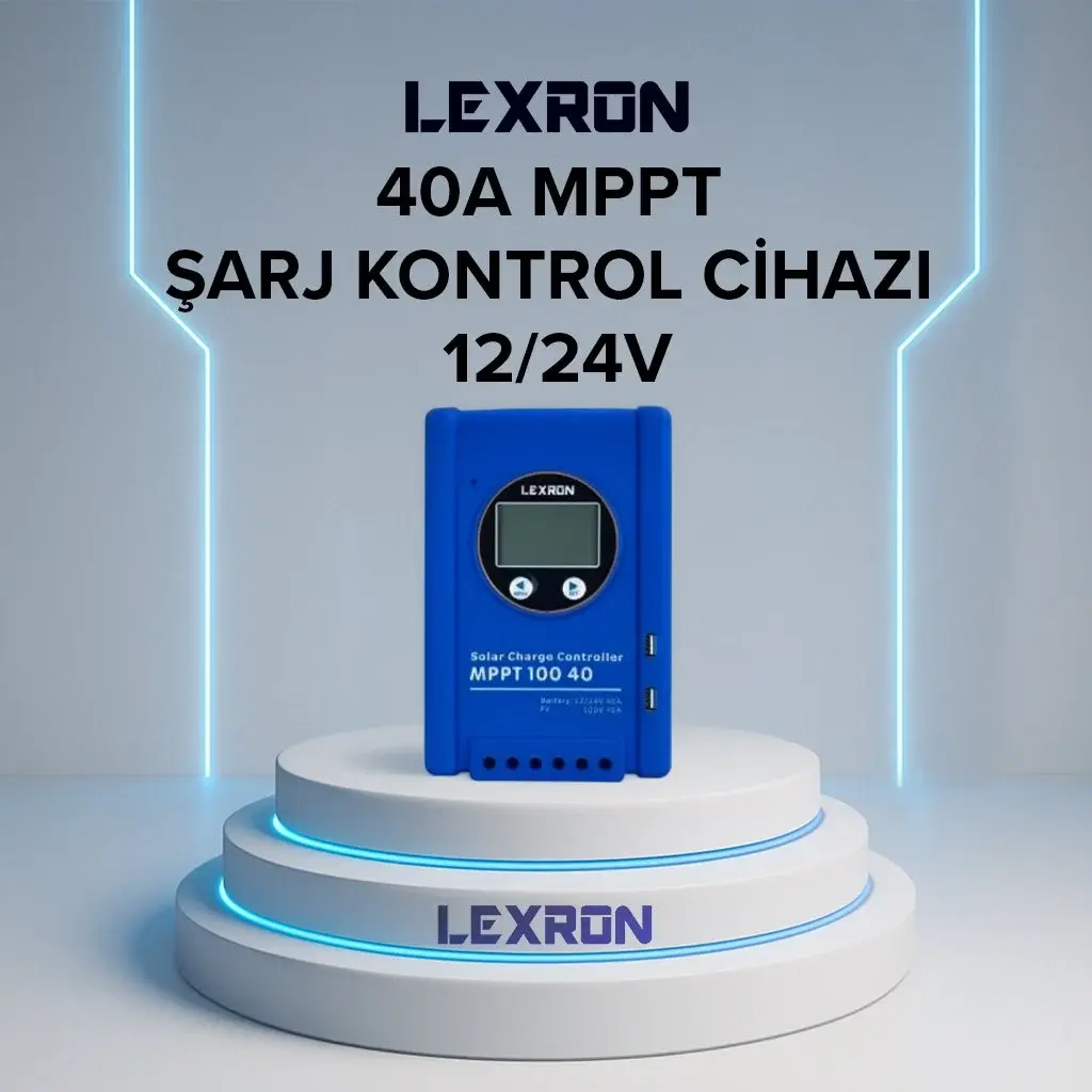 Lexron 40 Amper MPPT Şarj Kontrol Cihazı
