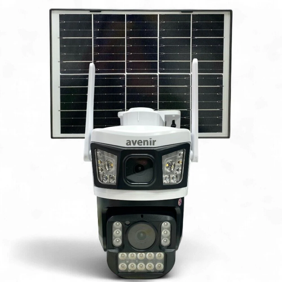 Avenir AV-S425 6 MP 2 Kameralı 4G Solar PTZ Kamera