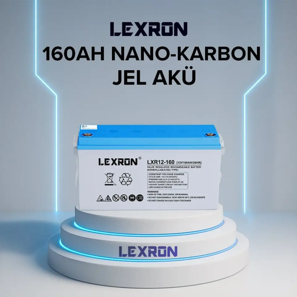 Lexron 12 Volt 160 Amper Jel Akü