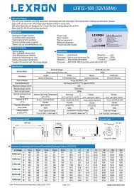 Lexron 12 Volt 160 Amper Jel Akü